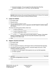 Form FL Non-Parent424 Temporary Non-parent Custody Order - Washington, Page 4