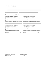 Form FL Non-Parent424 Temporary Non-parent Custody Order - Washington, Page 6