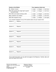 Form FL Non-Parent452 Response to Petition to Terminate or Change Non-parent Custody Order - Washington, Page 2