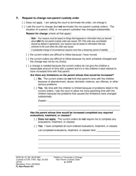 Form FL Non-Parent451 Petition to Terminate or Change Non-parent Custody Order - Washington, Page 4