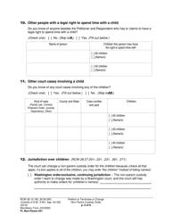 Form FL Non-Parent451 Petition to Terminate or Change Non-parent Custody Order - Washington, Page 6