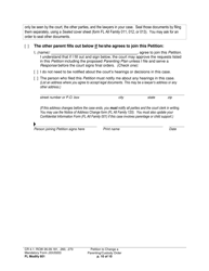 Form FL Modify601 Petition to Change a Parenting Plan, Residential Schedule or Custody Order - Washington, Page 10