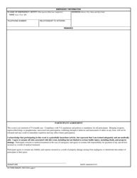 VA Form 0928(SF) Veteran Registration Form, Page 2