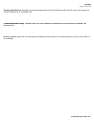 Form 0020 External Entity Information Security Risk Exception Request - Texas, Page 2