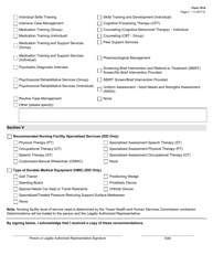 Form 1014 Pre-admission Screening and Resident Review (Pasrr) Evaluation Summary Report - Texas, Page 2