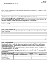 Form 1050 Nursing Facility or Crisis Diversion Plan - Texas, Page 2
