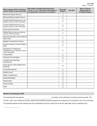 Form 1050 Nursing Facility or Crisis Diversion Plan - Texas, Page 3