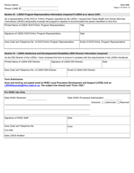 Form 1052 Public Provider Choice Request - Texas, Page 2