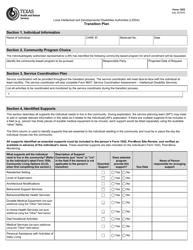 Form 1053 Transition Plan - Texas