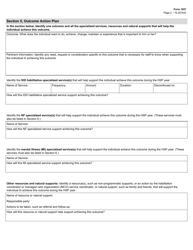 Form 1057 Habilitation Service Plan (Hsp) - Texas, Page 2