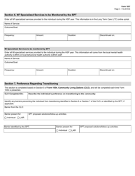 Form 1057 Habilitation Service Plan (Hsp) - Texas, Page 3