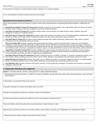 Form 1064 Habilitative Assessment - Texas, Page 3
