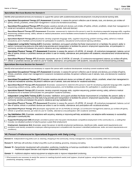Form 1064 Habilitative Assessment - Texas, Page 5