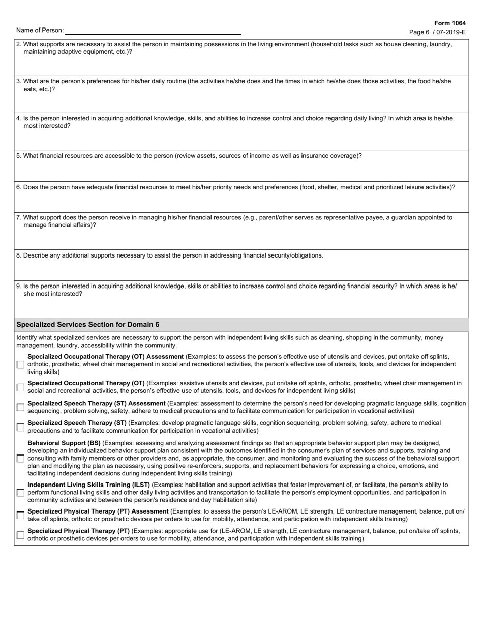 Form 1064 - Fill Out, Sign Online and Download Fillable PDF, Texas ...