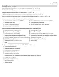 Form 1203 Texas Certified Community Behavioral Health Clinic (Ccbhc) Application - Texas, Page 2