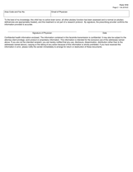 Form 1312 Growth Hormone Products Authorization Request (Cshcn) - Texas, Page 2