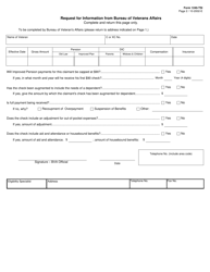 Form 1240-TSI Request for Information From U.S. Department of Veterans Affairs and Individual&#039;s Authorization - Texas, Page 2