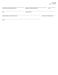 Form 1326 Texas Drug Code Index Certification of Information (Coi) - Texas, Page 3