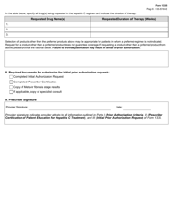 Form 1335 Antiviral Agents for Hepatitis C Virus Initial Authorization Request (Medicaid) - Texas, Page 6