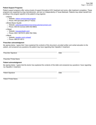 Form 1342 Antiviral Agents for Hepatitis C Virus Initial Request &quot; Standard Pa Addendum (Medicaid) - Texas, Page 4