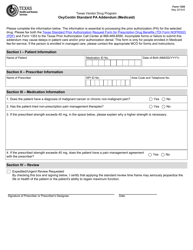 Document preview: Form 1353 Oxycontin Standard Pa Addendum (Medicaid) - Texas
