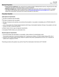 Form 1354 Pcsk9 Inhibitors Authorization Request (Medicaid Fee-For-Service) - Texas, Page 2
