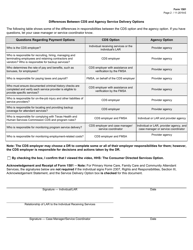 Form 1581 Consumer Directed Services (Cds) Option Overview - Texas, Page 2
