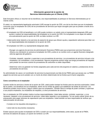 Document preview: Formulario 1581-S Informacion General De La Opcion De Servicios Administrados Por El Cliente (Cds) - Texas (Spanish)