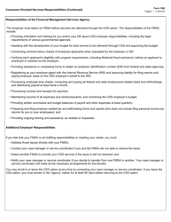Form 1582 Consumer Directed Services Responsibilities - Texas, Page 2