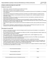 Formulario 1582-S Responsabilidades Al Participar En Servicios Administrados Por El Cliente - Texas (Spanish), Page 3