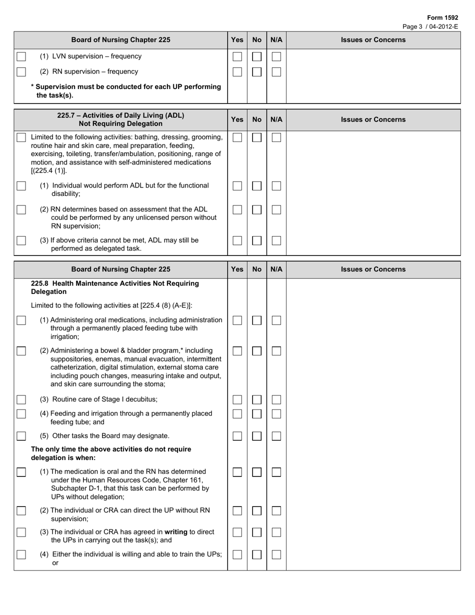 Form 1592 - Fill Out, Sign Online and Download Fillable PDF, Texas ...