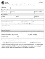 Document preview: Form 1322 Texas Medicaid Prior Authorization Reconsideration Request - Texas