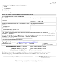 Form 1725 Criminal Conviction History and Registry Checks - Texas, Page 2
