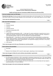 Form 1735-PCS Service Provision Requirements Addendum - Health and Human Services Commission (Hhsc) Personal Care Services (PCS) - Texas