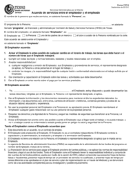 Document preview: Formulario 1737-S Acuerdo De Servicios Entre El Empleador Y El Empleado - Texas (Spanish)
