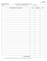 Form 2036 Budget for Purchase of Services - Texas, Page 3