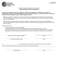 Document preview: Formulario 2119-S Reconocimiento De La Contribucion - Texas (Spanish)