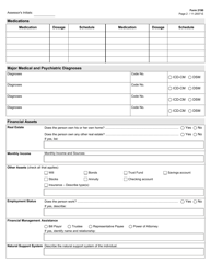 Form 2190 Capacity Assessment for Self-care and Financial Management - Texas, Page 2