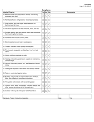 Form 2329 Adult Foster Home Health Inspection Checklist - Texas, Page 2