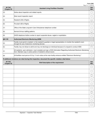 Form 2382 Assisted Living Facilities Checklist - Texas, Page 16