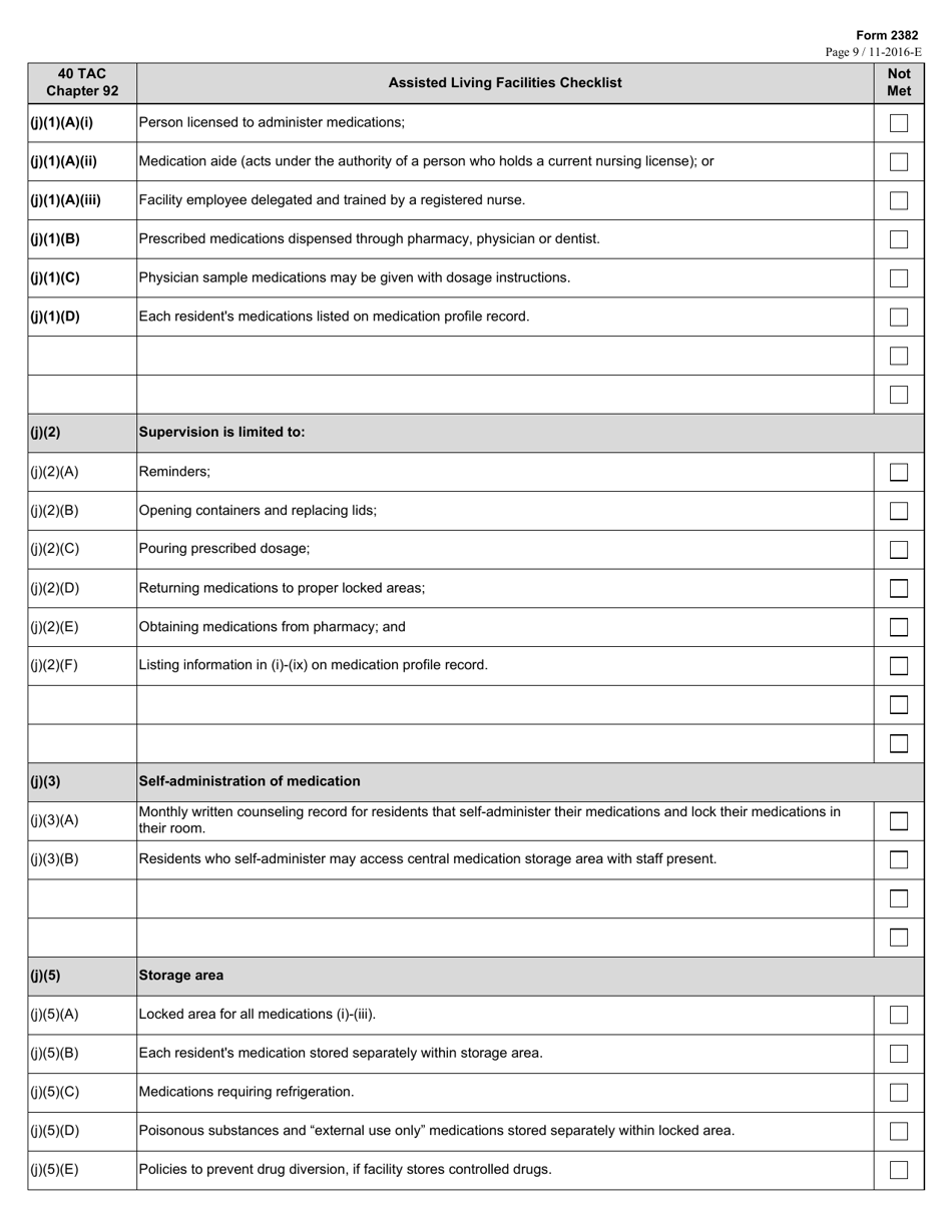 Form 2382 - Fill Out, Sign Online and Download Fillable PDF, Texas ...