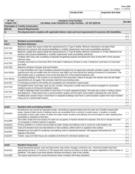 Form 2390 Assisted Living Facilities Life Safety Code Checklist for Large Facilities - 26 Tac Section 553.62 - Texas, Page 4
