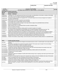 Form 2390 Assisted Living Facilities Life Safety Code Checklist for Large Facilities - 26 Tac Section 553.62 - Texas, Page 6