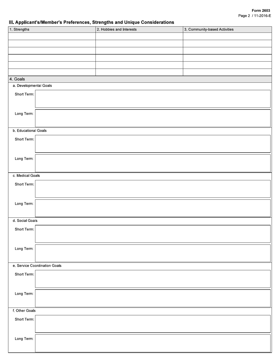 Form 2603 - Fill Out, Sign Online and Download Fillable PDF, Texas ...