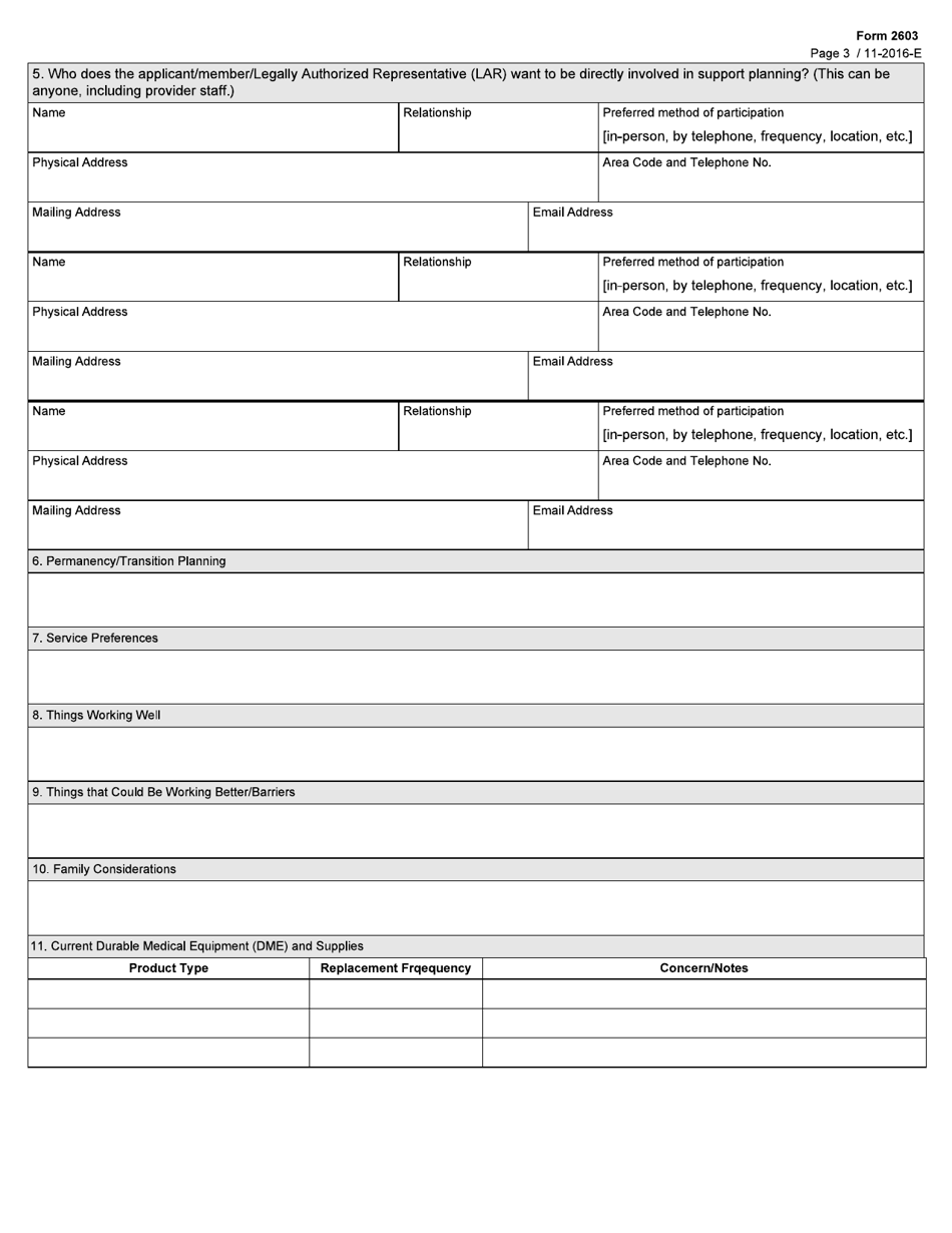 Form 2603 - Fill Out, Sign Online and Download Fillable PDF, Texas ...