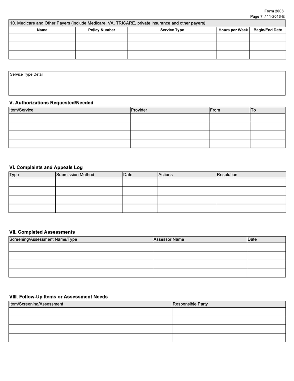 Form 2603 - Fill Out, Sign Online and Download Fillable PDF, Texas ...