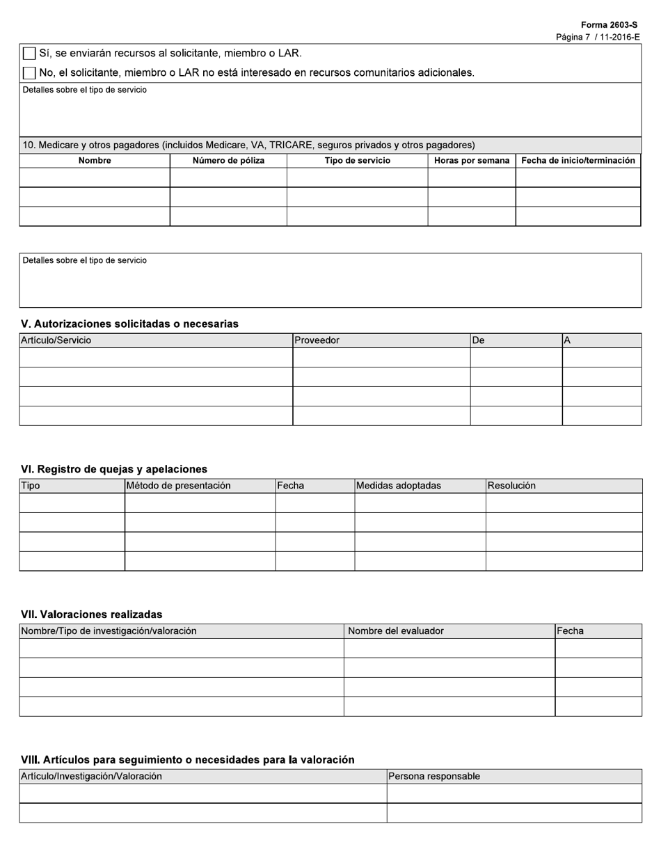 Formulario 2603-S Explicacion Del Plan Individual De Servicios (Isp) De Star Kids - Texas (Spanish), Page 7