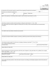 Form 2700 Application for a Treatment Decision by a Surrogate Consent Committee - Texas, Page 2