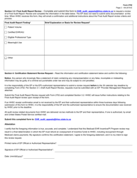 Form 2702 Eligible Professional Audit Report Response - Texas, Page 2
