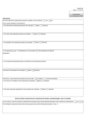 Form 2710 Certification of Need for Major Dental Treatment - Texas, Page 2